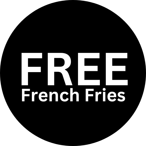FREE FRANCH FIRES WITH 2 LARGE PIZZA